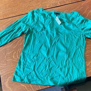 Talbots Green Long Sleeve Top